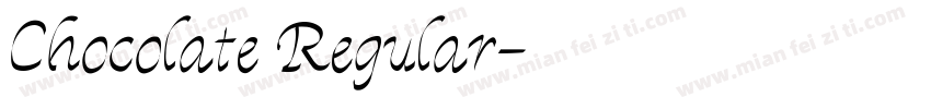 Chocolate Regular字体转换
